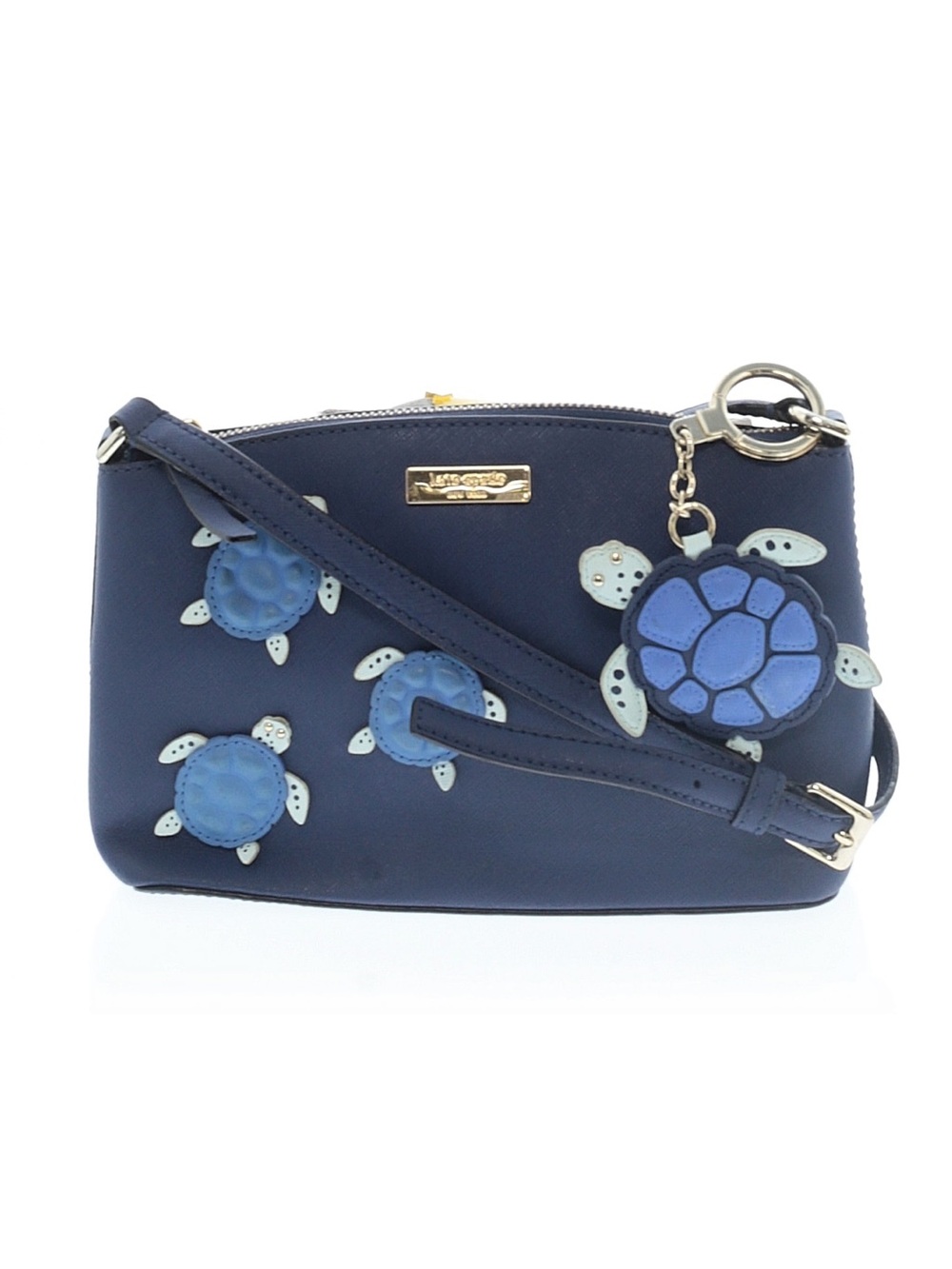 Kate Spade turtle Crossbody leather bag with matching turtle key fob